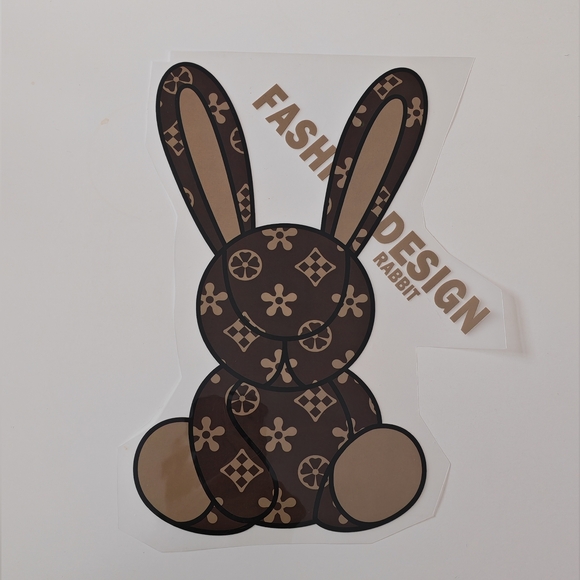 Iron on Heat transfer sticker Rabbit - Picture 1 of 4